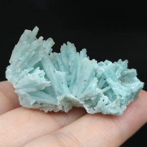 Unique Shape Blue Hemimorphite Crystal Specimen, Natural Rare Mineral Specimen from Yunnan Province, China, Mineral Specimen