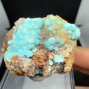 Green Aurichalcite Crystal Specimen, Natural Aurichalcite Mineral Specimen from Yunnan Province, China, Mineral Specimen