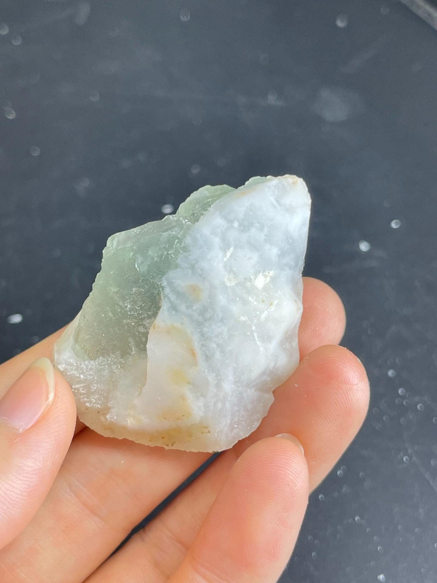 緑色の石英に蛍石 緑色蛍石と石英の標本：銀渡鉱山（中国） - Etsy 日本