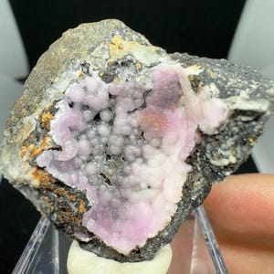 Bright Pink Smithsonite Cluster from Yunnan, China, Pink Smithsonite Raw Mineral Specimen, Chinese Mineral Specimen