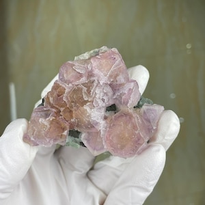 Lila oktaedrischer Fluorit, Fluorit Mineral aus der Provinz Zhejiang, China, Oktaedr Fluorit Sammlung