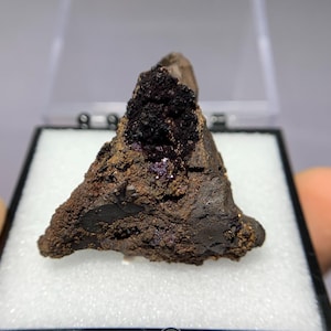 Rough Dark Cuprite Crystal from Anhui Province, China, 34mm Matrix Mineral Specimen, Cuprite Crystal Cluster