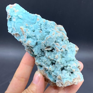 Blue Hemimorphite Crystal Specimen, Natural Rare Mineral Specimen from Yunnan Province, China, Mineral Specimen, 262g