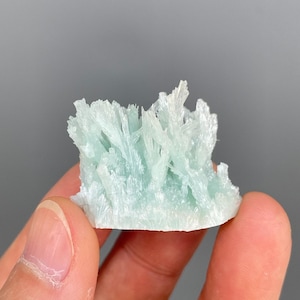 Blue Aragonite Specimen, Druzy Light Blue Aragonite from Yunnan Province, China, Raw Blue Aragonite Cluster, Mineral Specimen