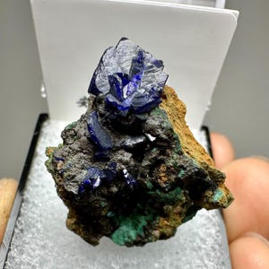 Blue Azurite Specimen, Vibrant Blue Azurite from Anhui Province, China, Raw Blue Azurite Cluster, Mineral Specimen