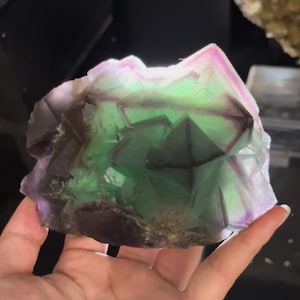 Purple Octahedral Fluorite, Fluorite Mineral Specimen from Zhejiang Province, China, Octahedral Fluorite Collection