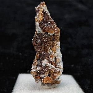 Natural Red Sphalerite on Quartz from Hunna, China, Gemy Deep Red Sphalerite Mineral Specimen, Natural Raw Sphalerite Stone, 26g