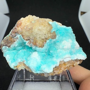 Green Aurichalcite Crystal Specimen , Natural Aurichalcite Mineral Specimen from Yunnan Province, China, Mineral Specimen