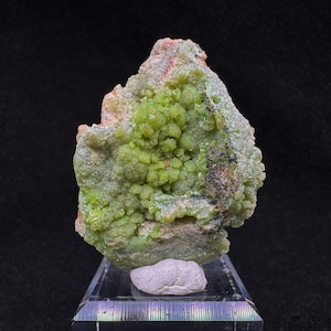 Natual Green Pyromorphite from Guangxi Province, China, 51mm Box Raw Pyromorphite Cluster, Mineral Specimen