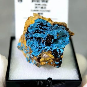 Rough Blue Shattuckite, Raw Shattuckite from from Congo, Shattuckite Crystal Specimen, 30mm box Shattuckite Mineral