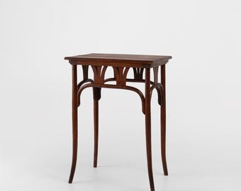 Art Nouveau Side Table in Bentwood by J. & J. Kohn, Austria, 1890s