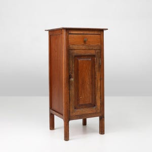 Antique French Nightstand in Pine Wood, 19th Century