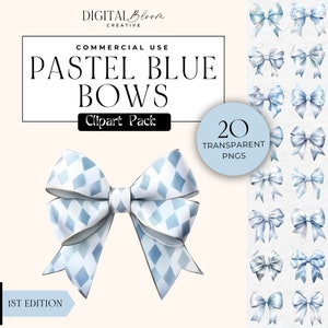 Noeud de coquette aquarelle bleu pastel, ruban noeud Clipart Transparent png, clipart mariage album multicolore, usage Commercial