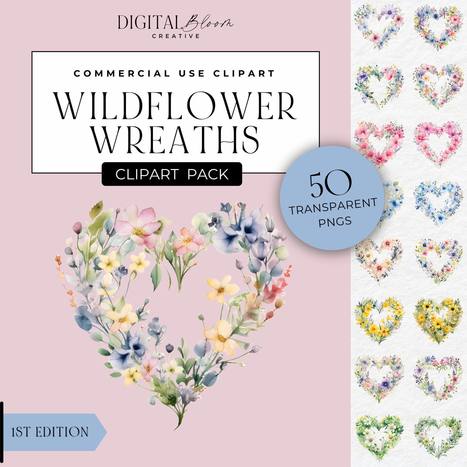 Heart Wreath Clipart PNG Greenery Frames Clip Art Floral Leaf ...