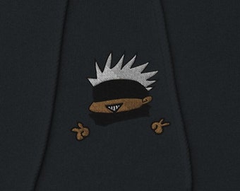 Gojo Satoru | Embroidered | Chibi Pullover Hoodie