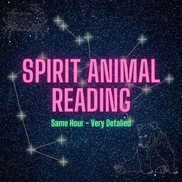 Spirit Animal Reading, Who is your Spirit Animal, What is your Spirit Animal? Tarot Reading, Same Time, Fast Delivery