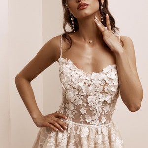 Mini vestido de noiva, vestido de noiva curto, vestido de noiva, vestido de fuga, vestido de recepção, vestido de casamento civil, vestido de recepção de casamento