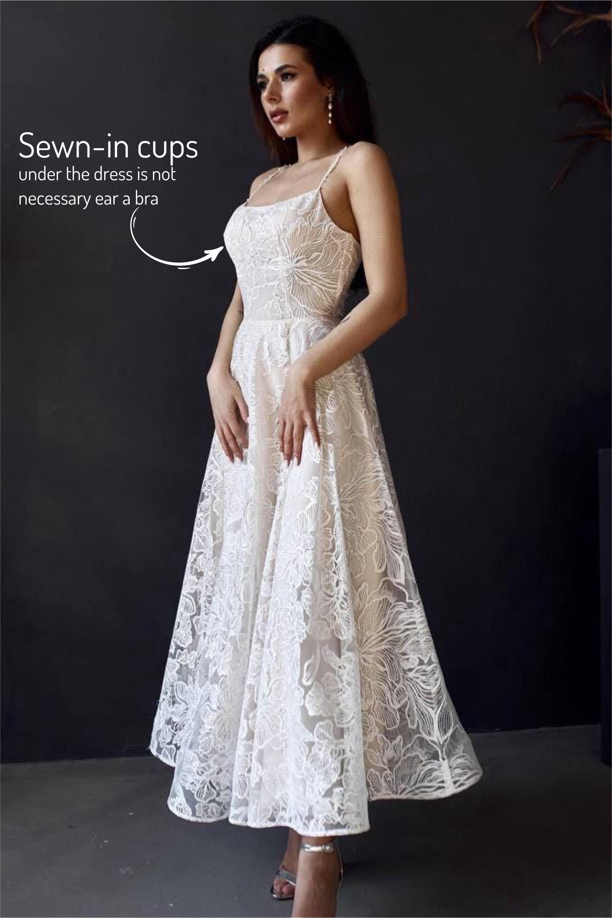 white beach wedding dresses Off the Shoulder Lace Rustic Boho Wedding Long sleeve wedding dress Size:US16+ FireSwan Womens Dress Pants