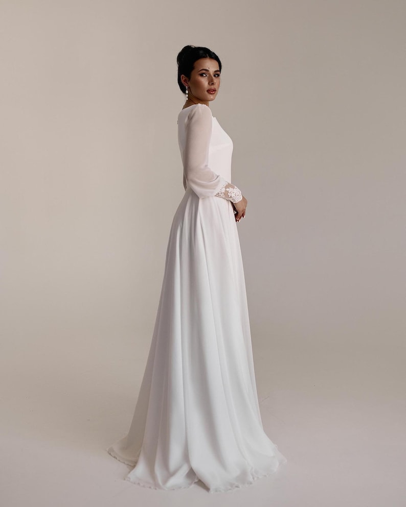 Simple Wedding Dress Civil Wedding Dress Casual Wedding Dress