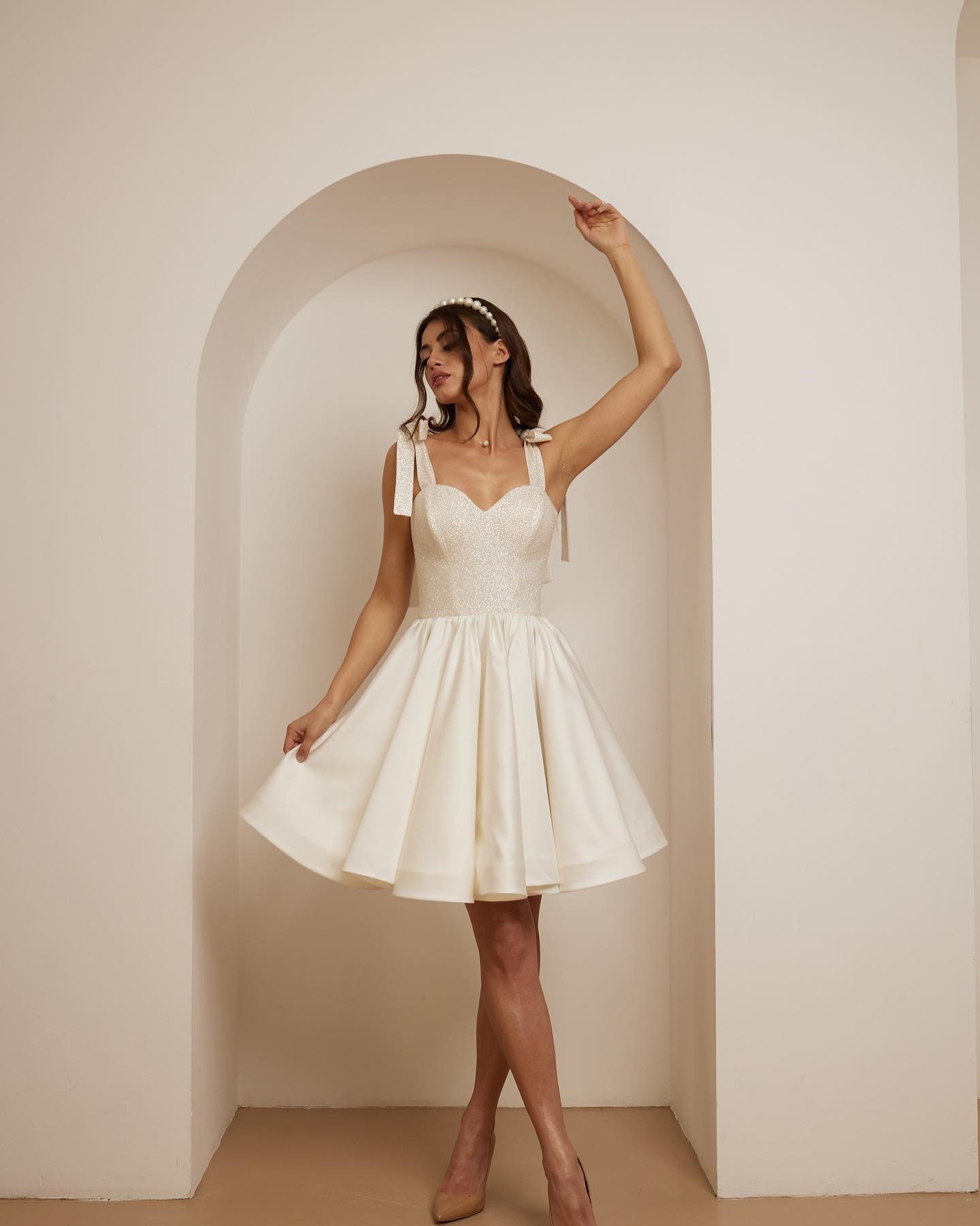 Mini Wedding Dress, Short Wedding Dress, Corset Wedding Dress ...
