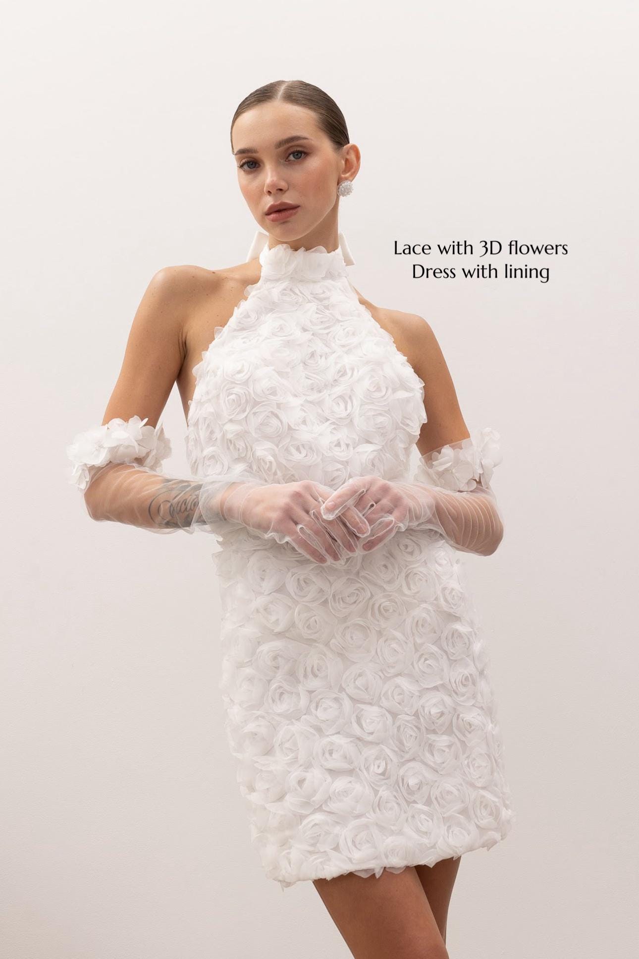 Mini Bridal Dress, Custom Short Wedding Dress, Second Wedding Dress ...