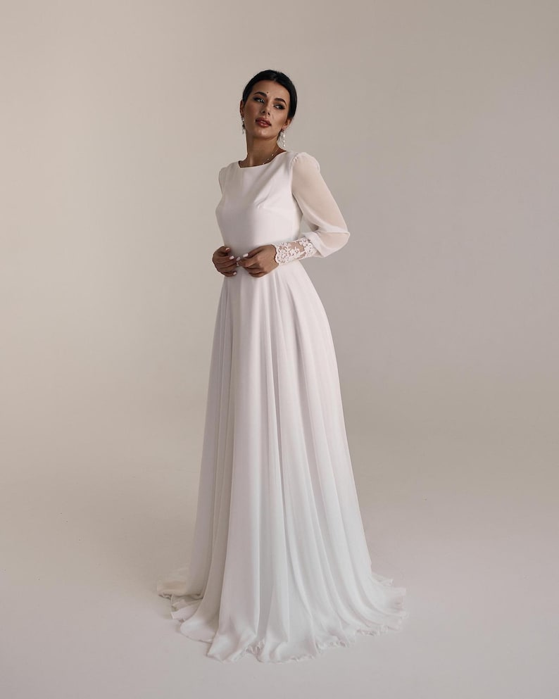 Simple Wedding Dress Civil Wedding Dress Casual Wedding Dress