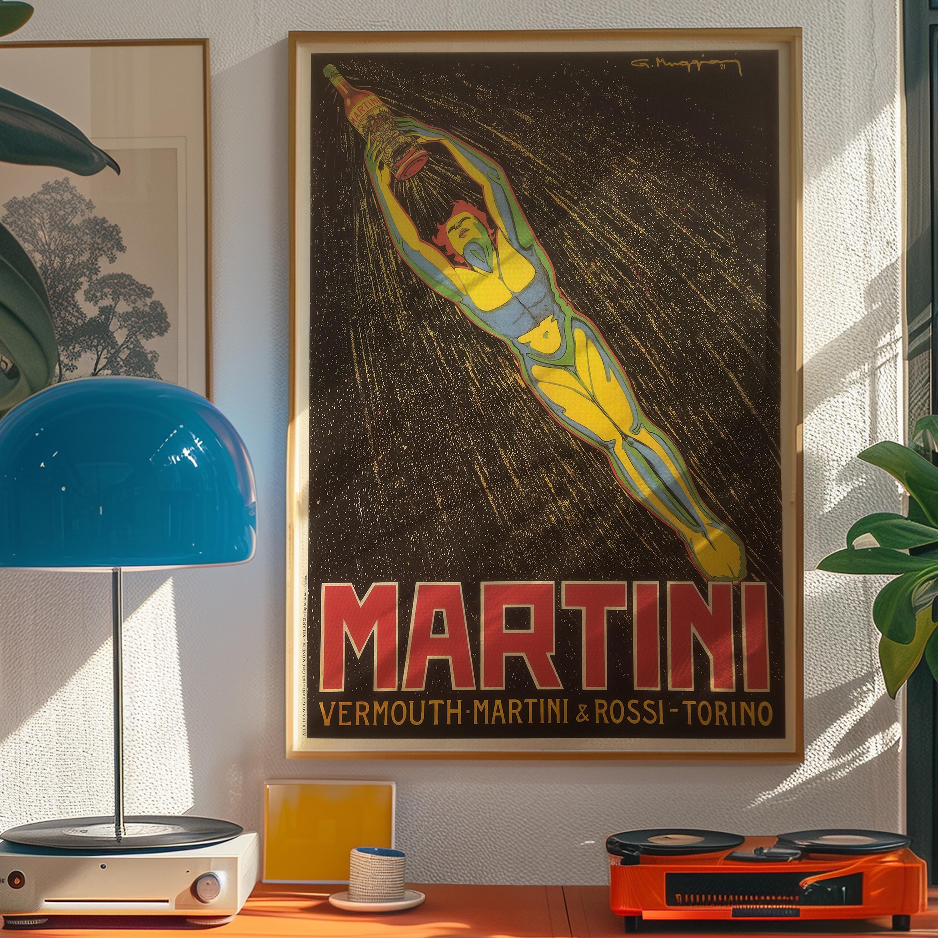 Vintage Martini Poster, Digital Download, Retro Printable Advertising ...