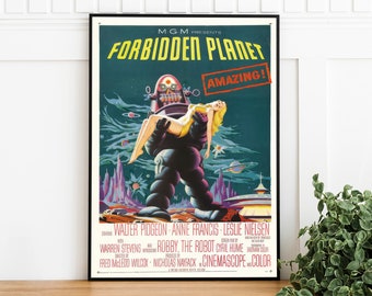Vintage Forbidden Planet Movie Poster Print - Etsy
