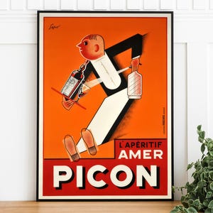 Vintage Amer Picon Druck, digitaler Download, Retro druckbare Kunst Plakat, trendige Wandkunst, Restaurant Kunstdruck, Spirituosenwerbeplakat