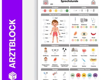 Arztblock / Sprechstundenblock für Kinder