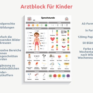 Arztblock / Sprechstundenblock für Kinder Bild 1