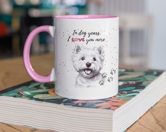 Puppy Love Westie Coffee Mug – Start Your Day with a Smile - Dog Lover Coffee Cup - Puppy Love Mug - Westie Lover - West Highland Terrier