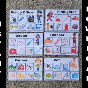 Community Helpers Matching Game, Community Helpers Unit, Community Helpers Worksheet, Community Helpers Game, Preschool Printables, Games