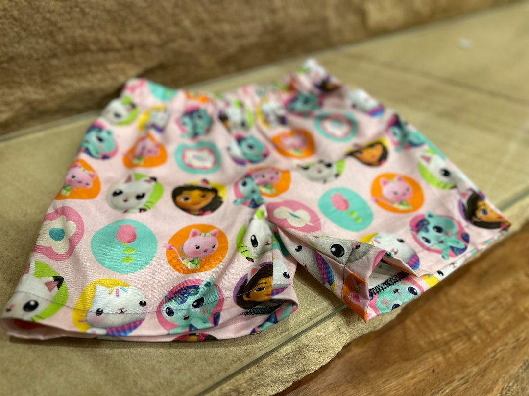 Gabby's Dollhouse Fabric Handmade Shorts 100 Cotton Etsy