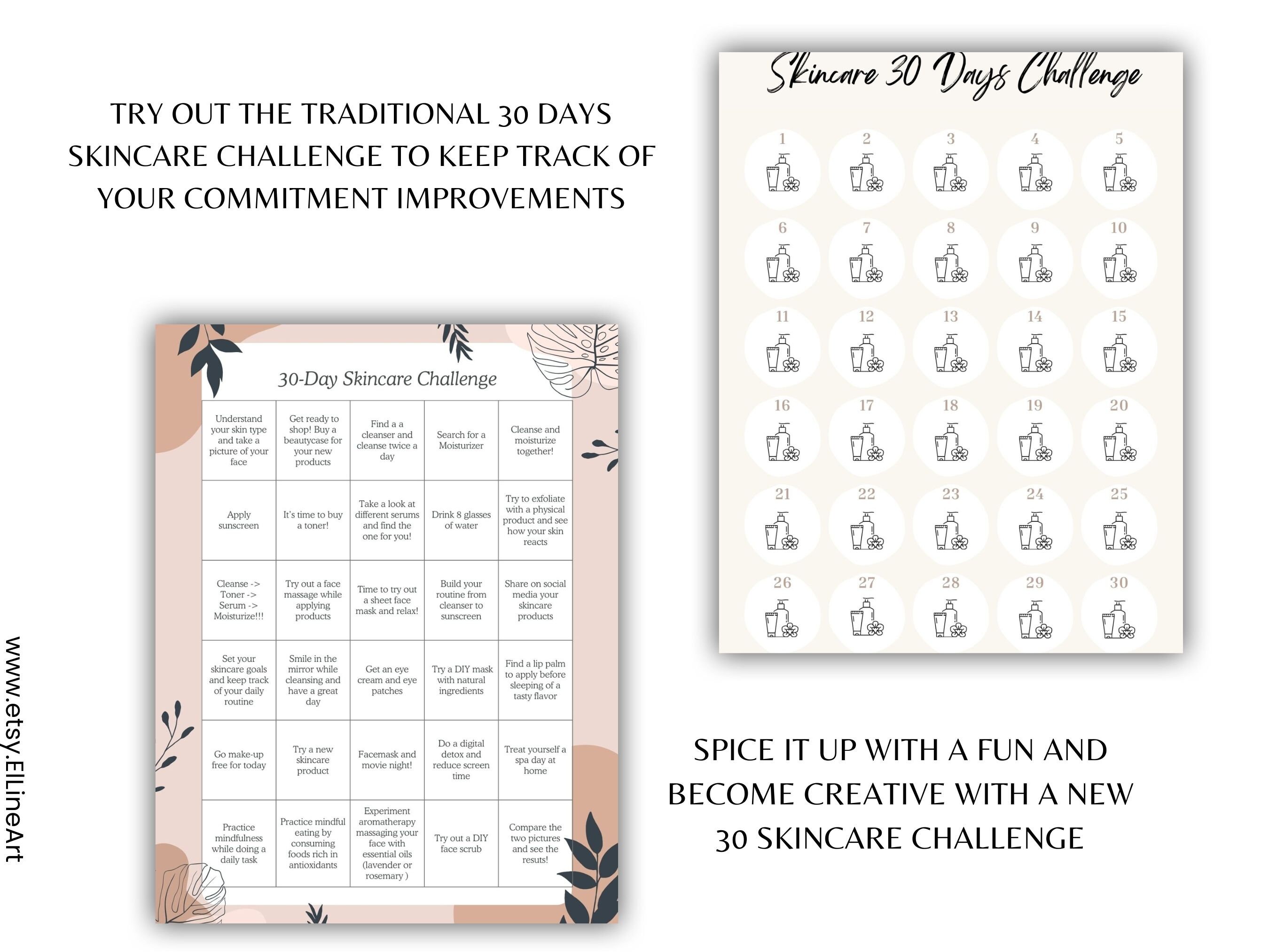 Skincare Planner Routine Skincare Checklist Planner Beauty Journal ...