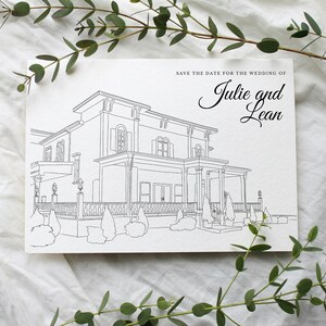 Personalized Wedding Venue Illustration Custom Sketch Wedding Venue ...