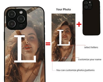 Personalized High Definition Glass Phone Case | Image & Name | various models