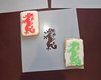 Mah Jongg Stencils DIY Cookies