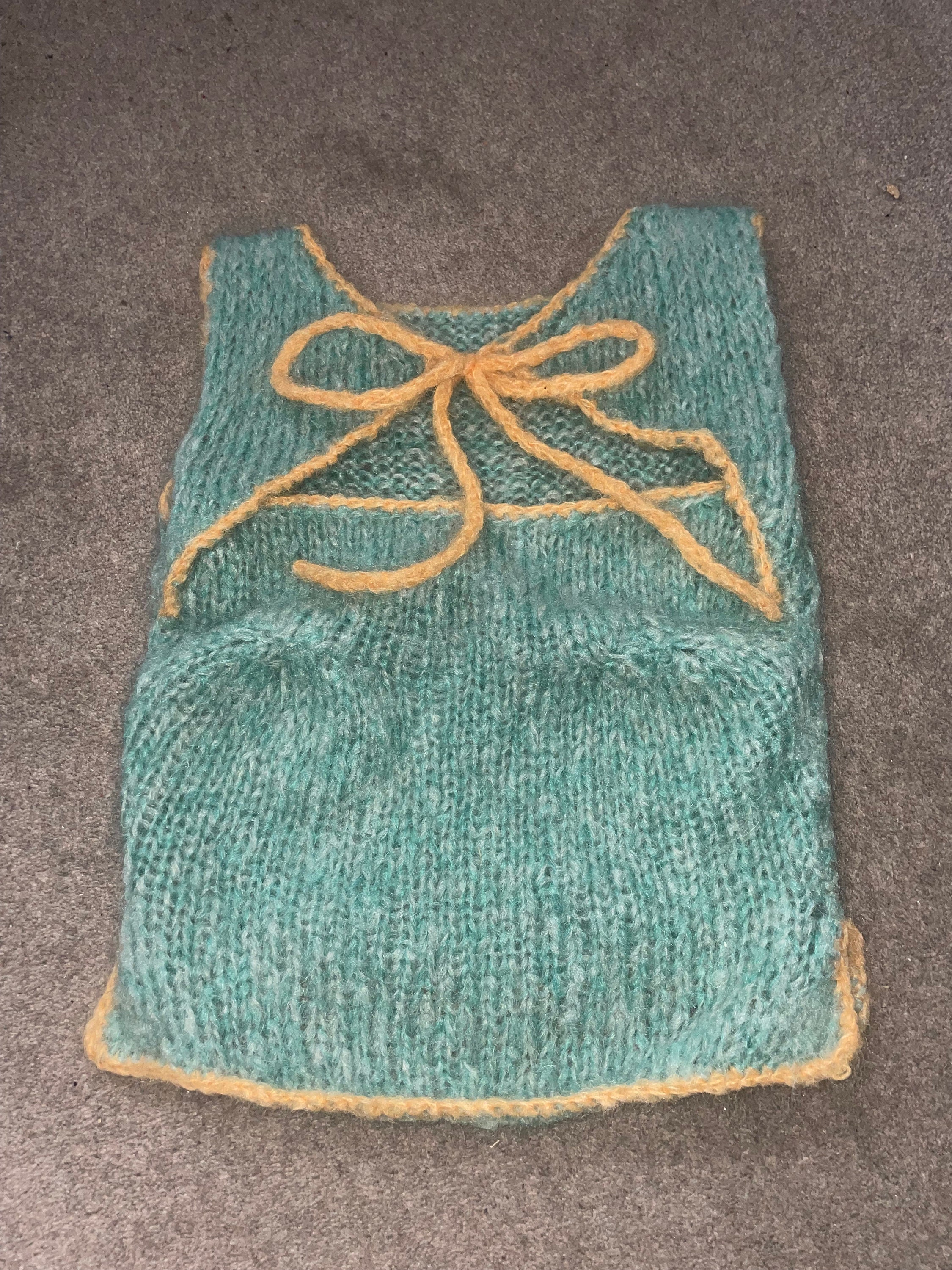 Hand Knit Brushed Mohair Top - Etsy