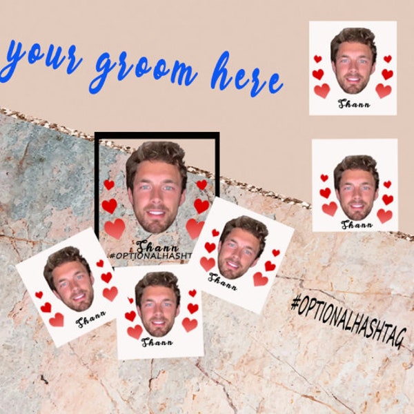 Bachelorette Party Tattoos | Custom Temporary Tattoos | Bachelorette Tattoos | Venmo Tattoos | Bachelorette Decor | Groom's Face Tattoo