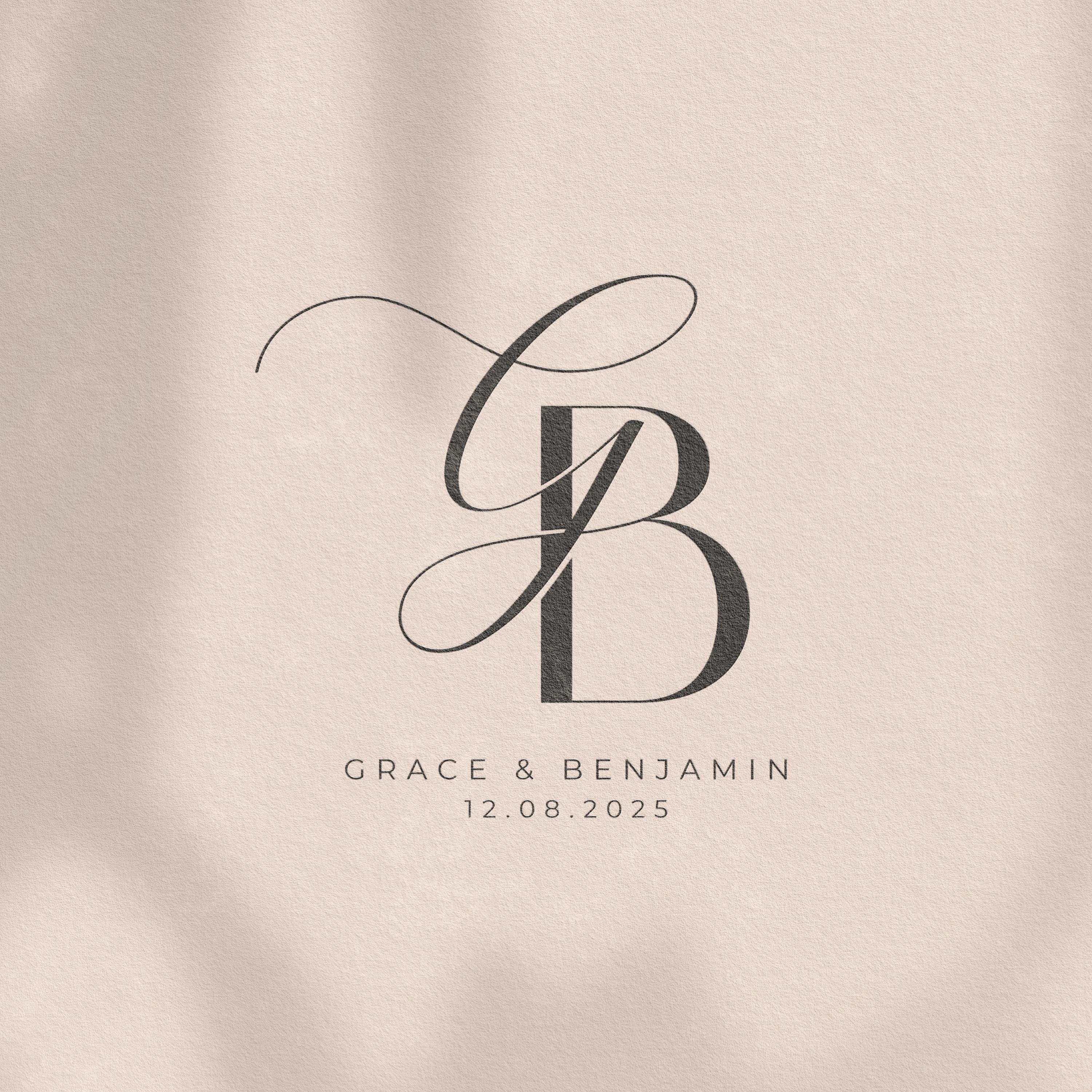 Modern Wedding Monogram | Couple Monogram | Digital Download Logo ...