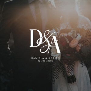 Modern Wedding Monogram | Couple Monogram | Digital Download Logo ...