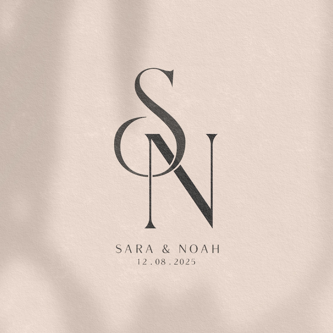 Modern Wedding Monogram | Couple Monogram | Digital Download Logo ...