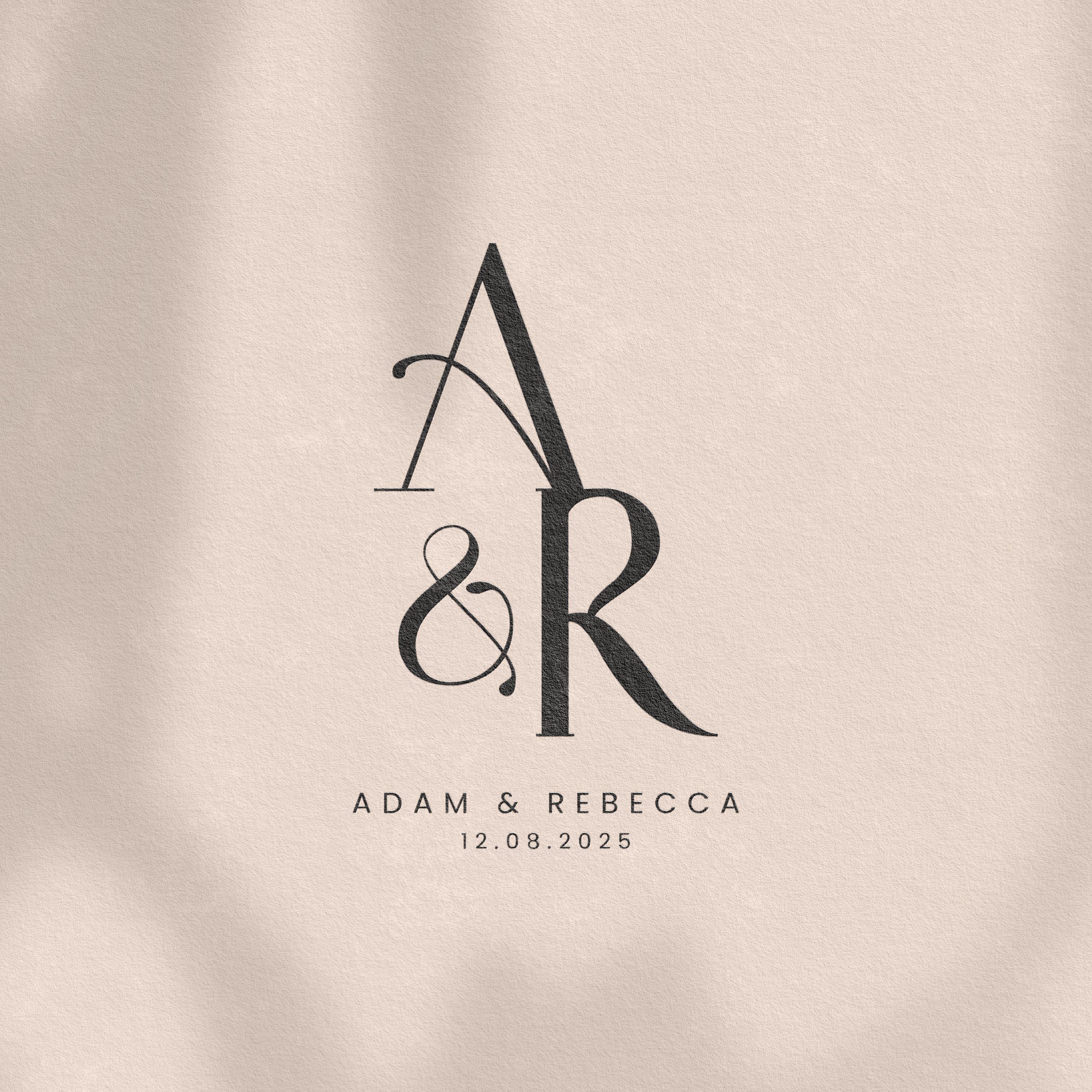 Modern Wedding Monogram | Couple Monogram | Digital Download Logo ...