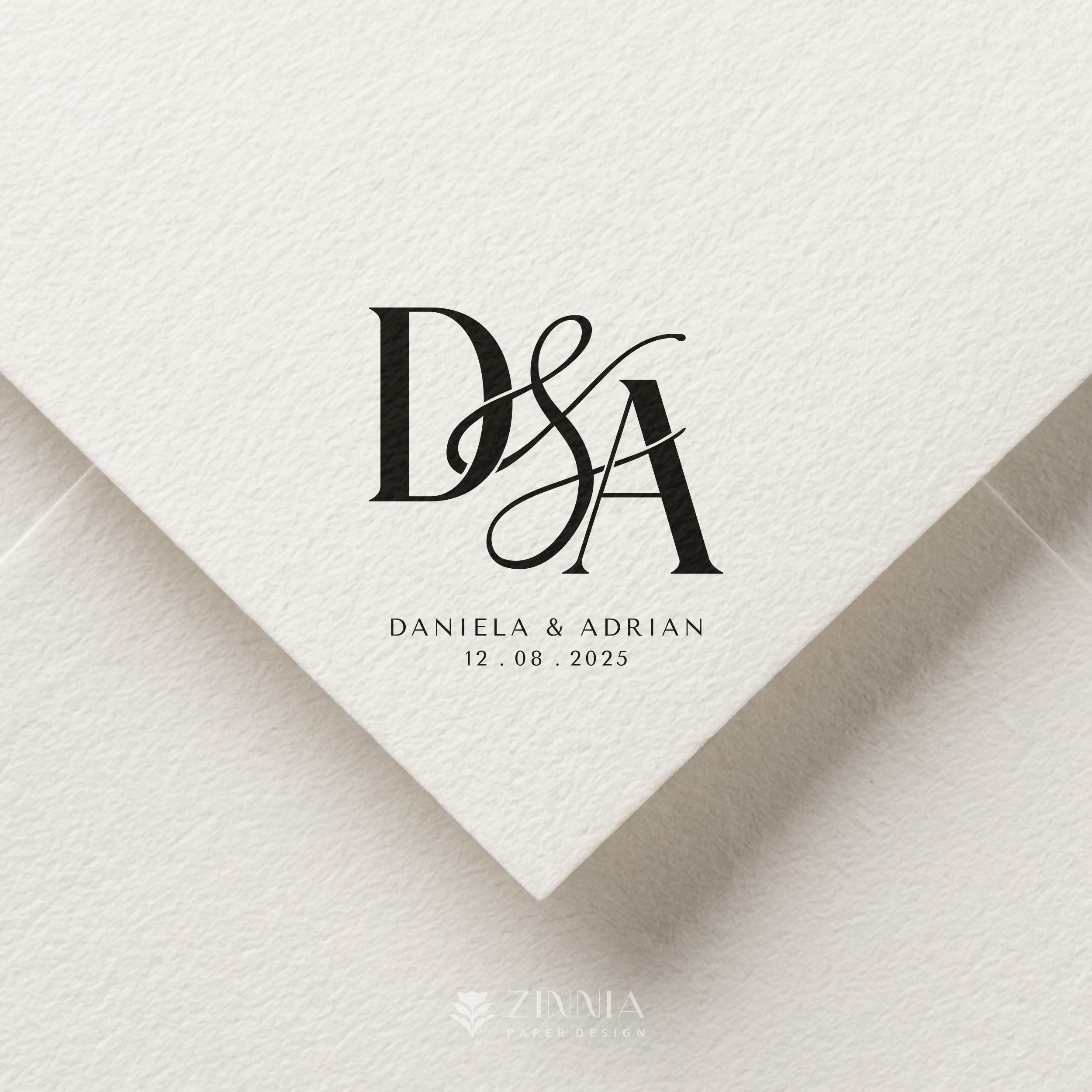 Modern Wedding Monogram | Couple Monogram | Digital Download Logo ...
