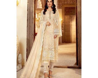 Made to Order Pakistani Indian Wedding Dresses Maria B Embroidered Collection Latest Style Party Wear Clothes Shalwar Kameez Suits USA UK