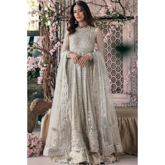 Net clearance embroidered dresses