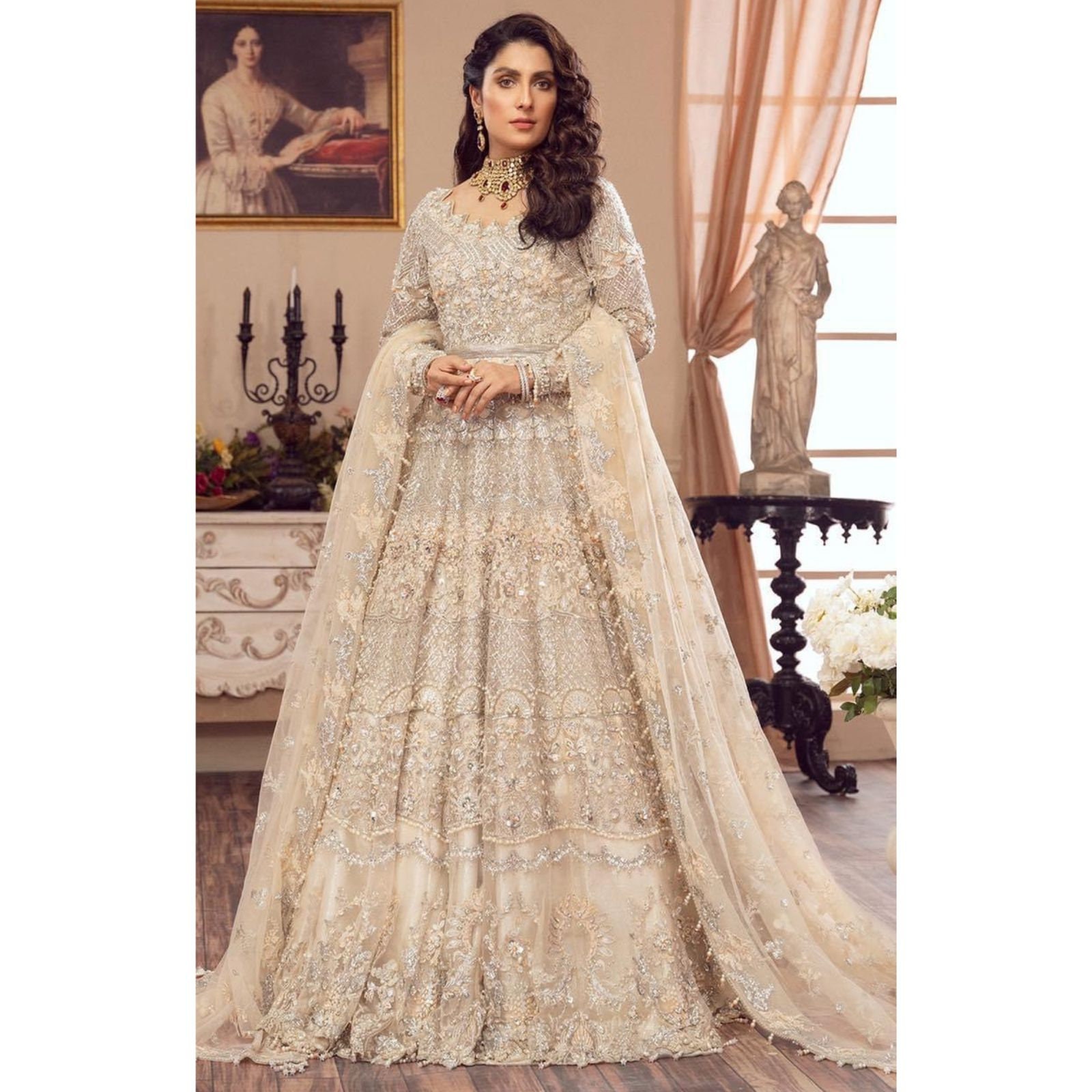 Latest net top frock design 2018