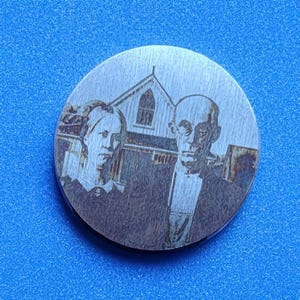 Personalized Coin: Laser Engraved Stainless Steel Gift (38mm)
