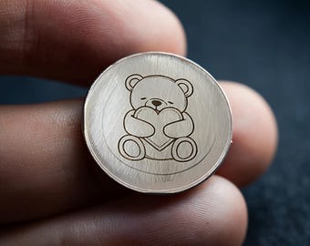 Teddy Bear Pocket Hug Coin Thoughtful Comfort Gift